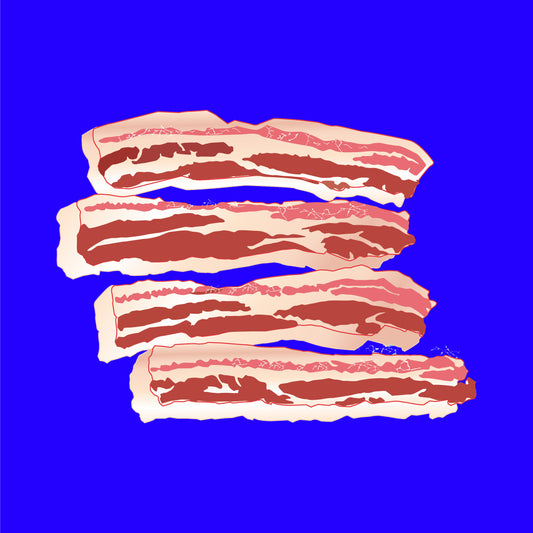 Organic boneless pork belly slices