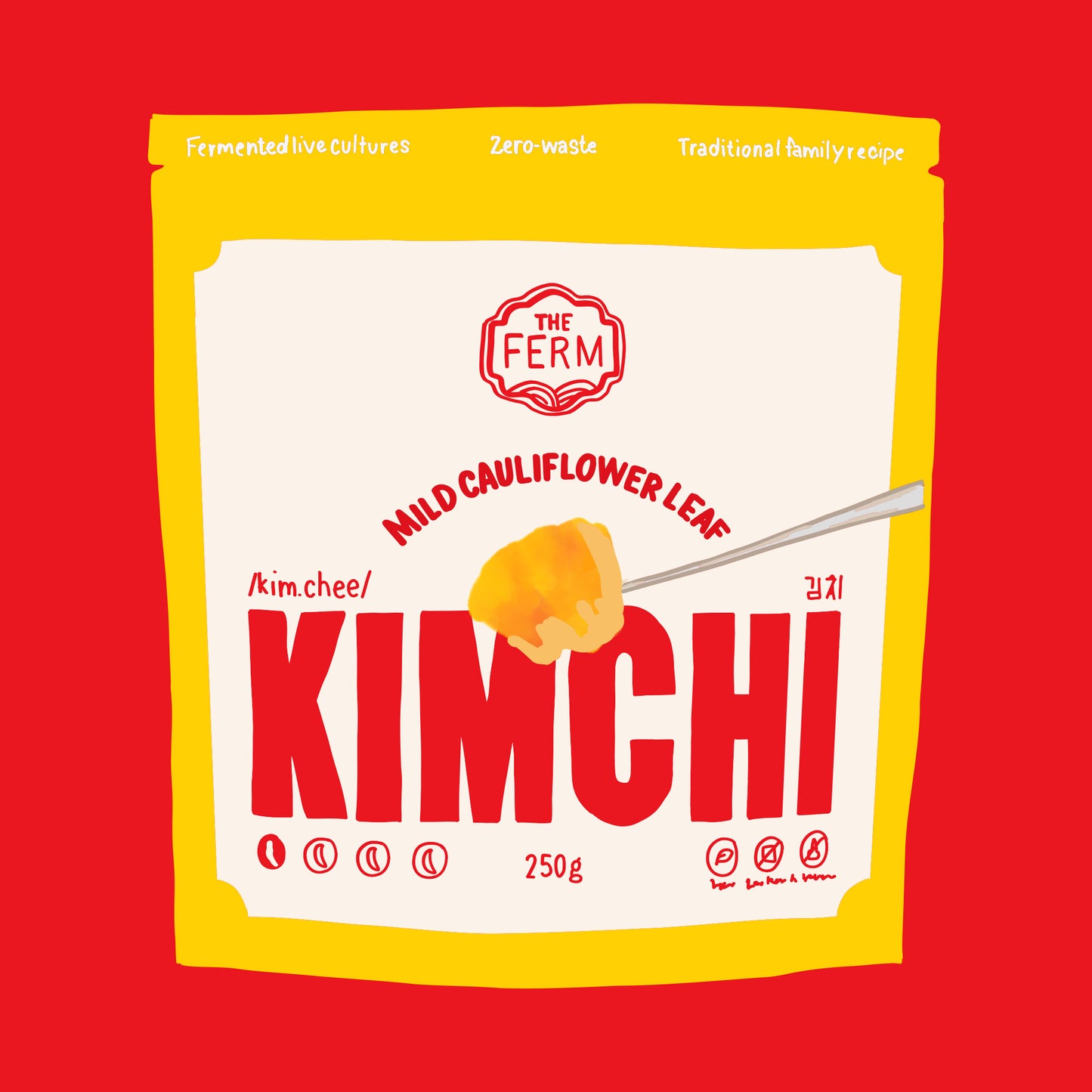 Cauliflower leaf kimchi