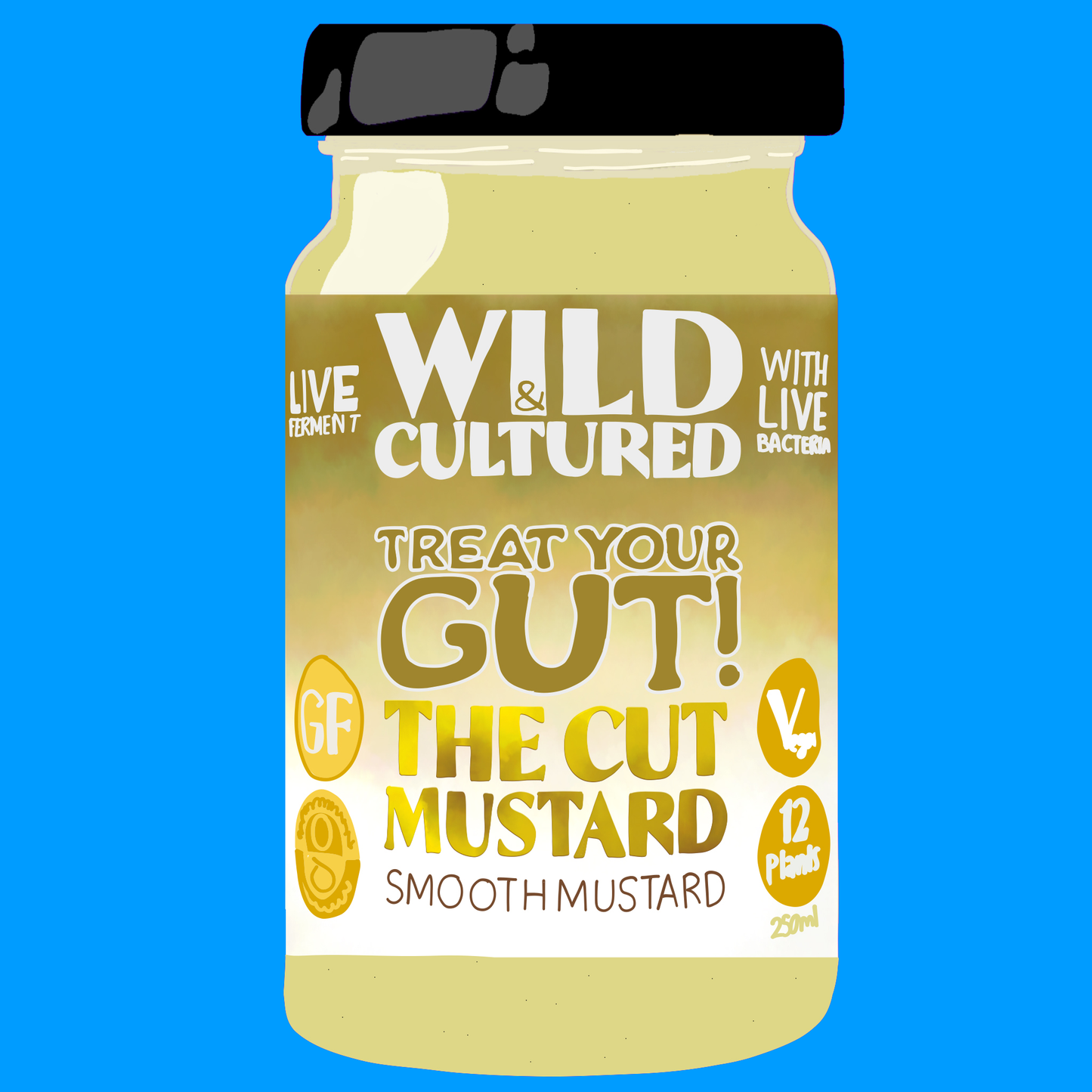 Organic fermented smooth mustard