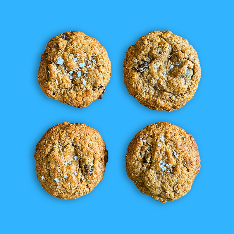 Oatmeal cherry sourdough cookies