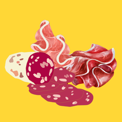Organic charcuterie selection