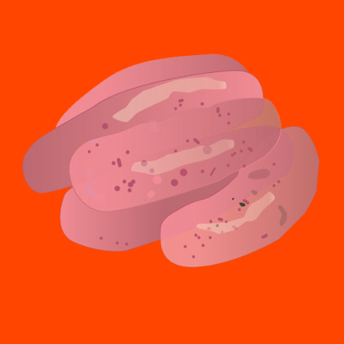 Organic pork sausages with black pepper
