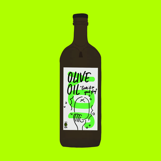 Organic extra virgin olive oil, cold-pressed oil with rich fruity flavour