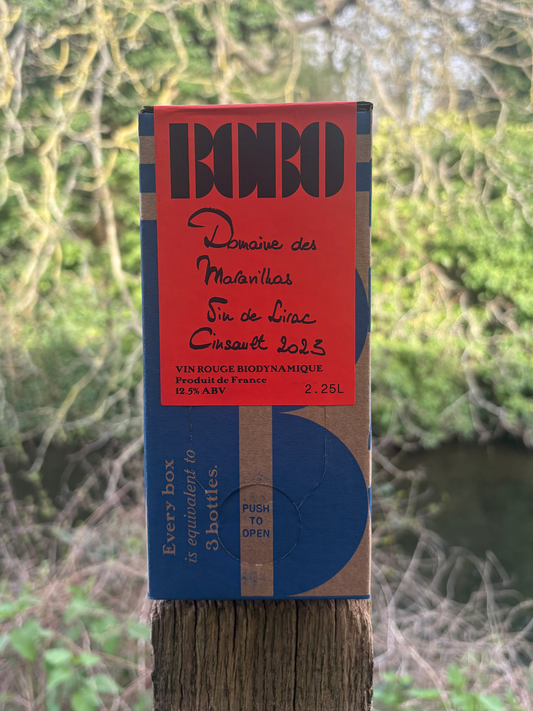 Organic red wine, Domaine des Maravilhas Vin de Lirac Cinsault