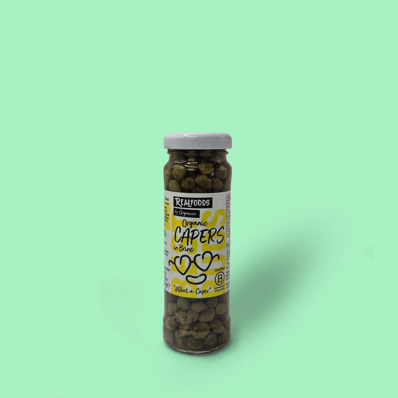 Organic capers in brine