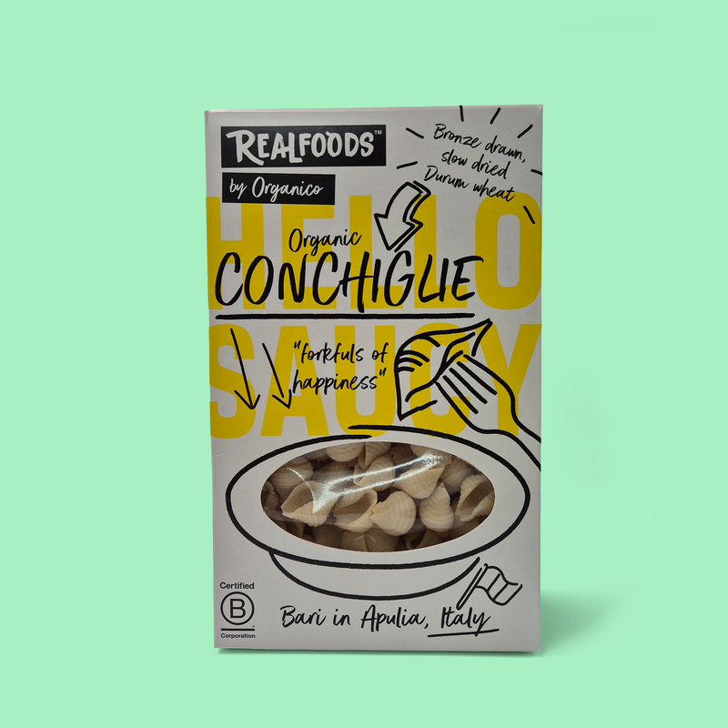 Organic conchiglie
