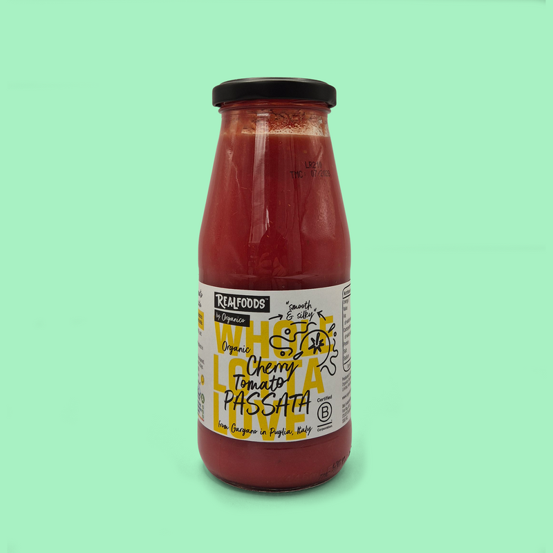 Organic cherry tomato passata