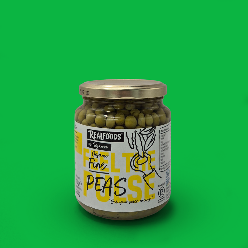 Organic fine peas in water
