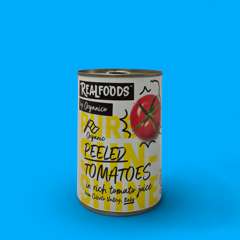 Organic peeled tomatoes