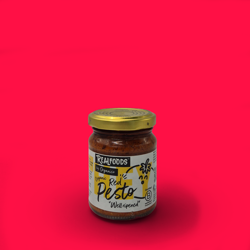 Organic vegan red pesto