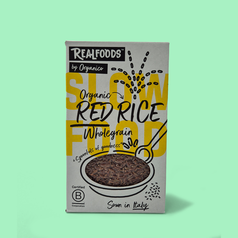 Organic red wholegrain rice