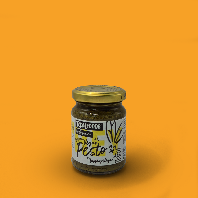 Organic vegan basil pesto