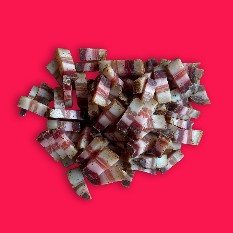 Organic pancetta lardons smoked