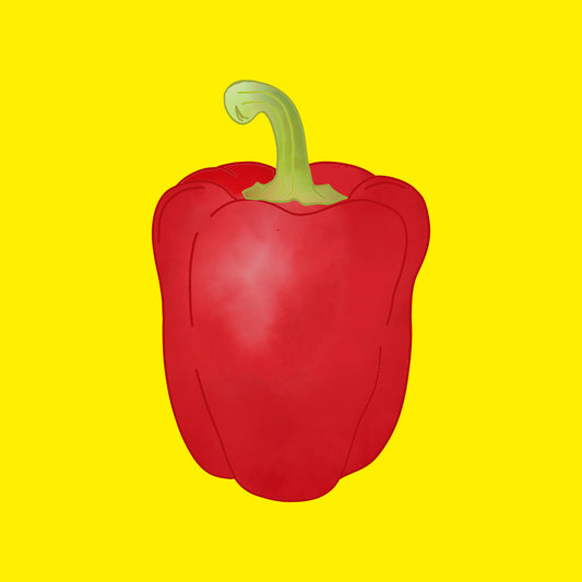 Biodynamic organic sweet red pepper