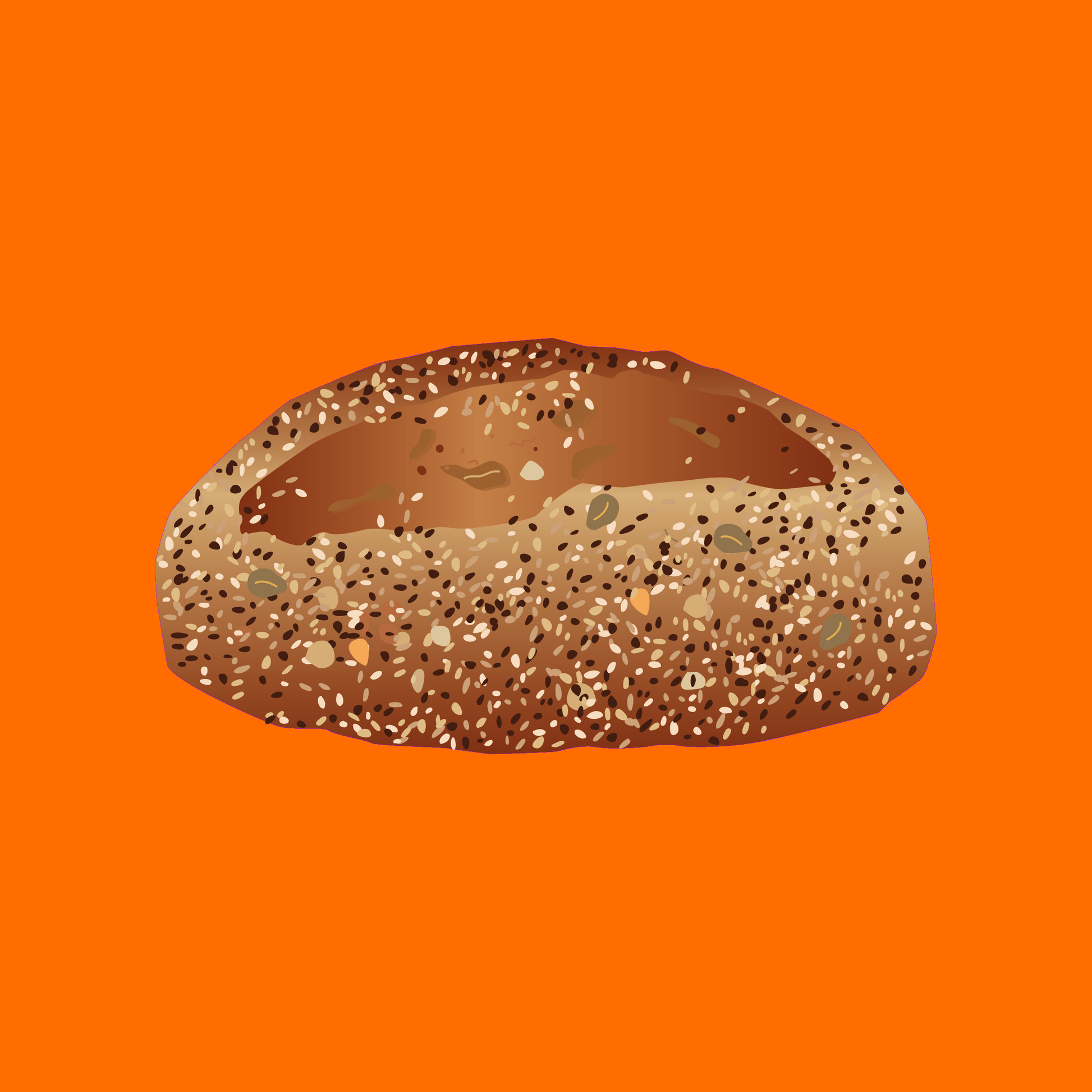 Fresh Prato bread loaf with a golden crust and soft, airy crumb.