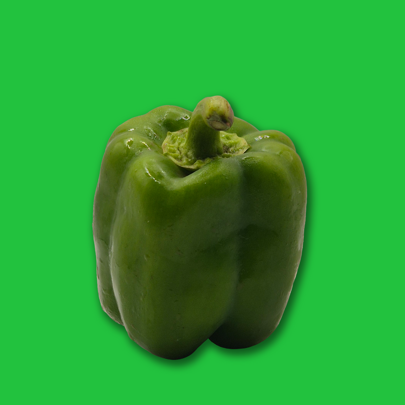 Organic green peppers