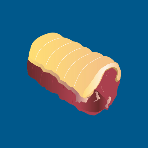 Pasture fed organic rolled brisket