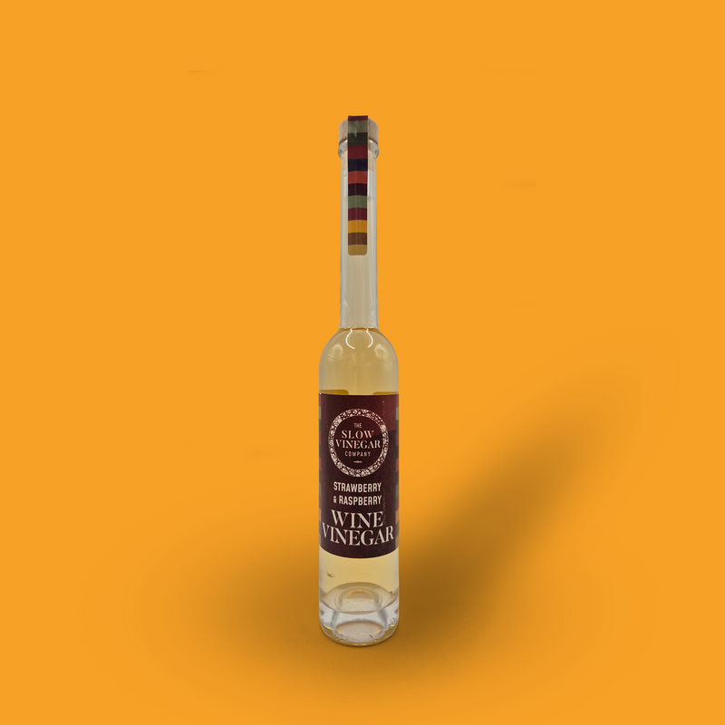 Strawberry and raspberry wine vinegar