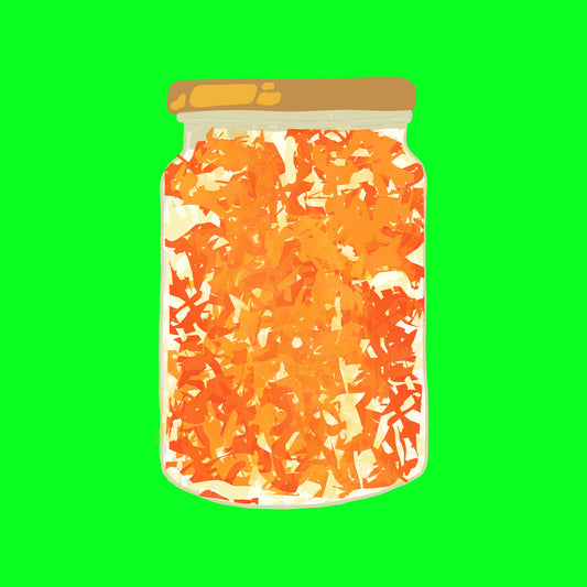 Biodynamic organic carrot and cabbage ferment