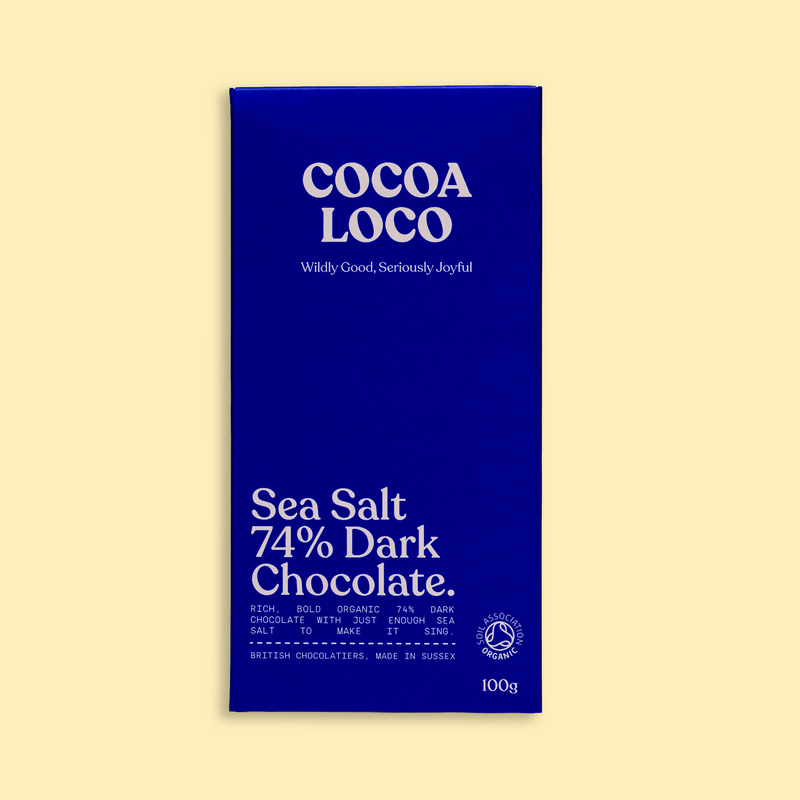 Organic sea salt & dark chocolate bar