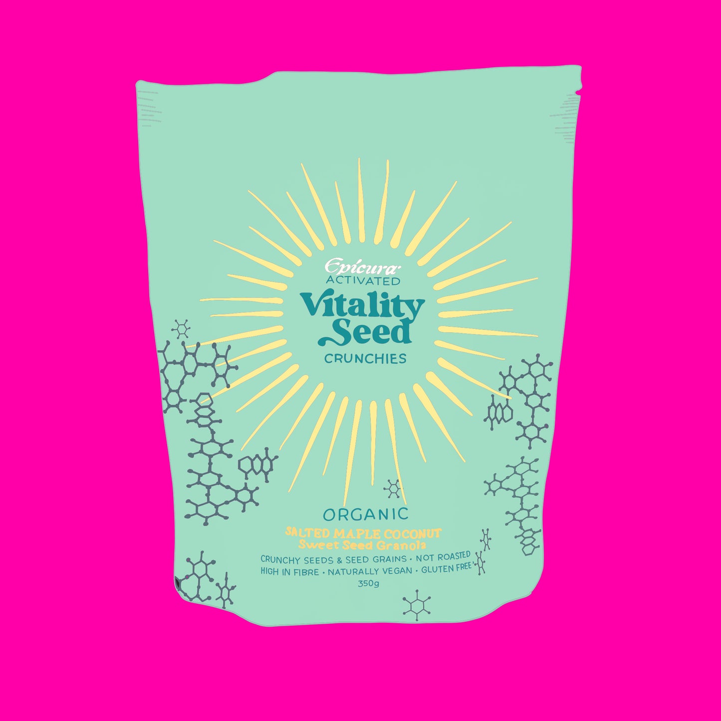 Activated salted maple coconut sweet seed granola