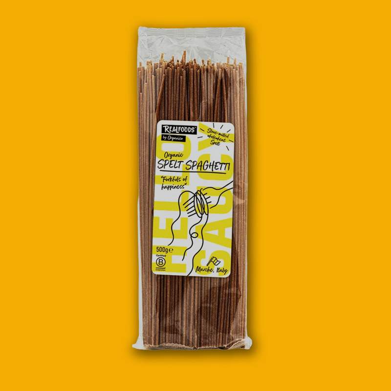 Organic spelt spaghetti
