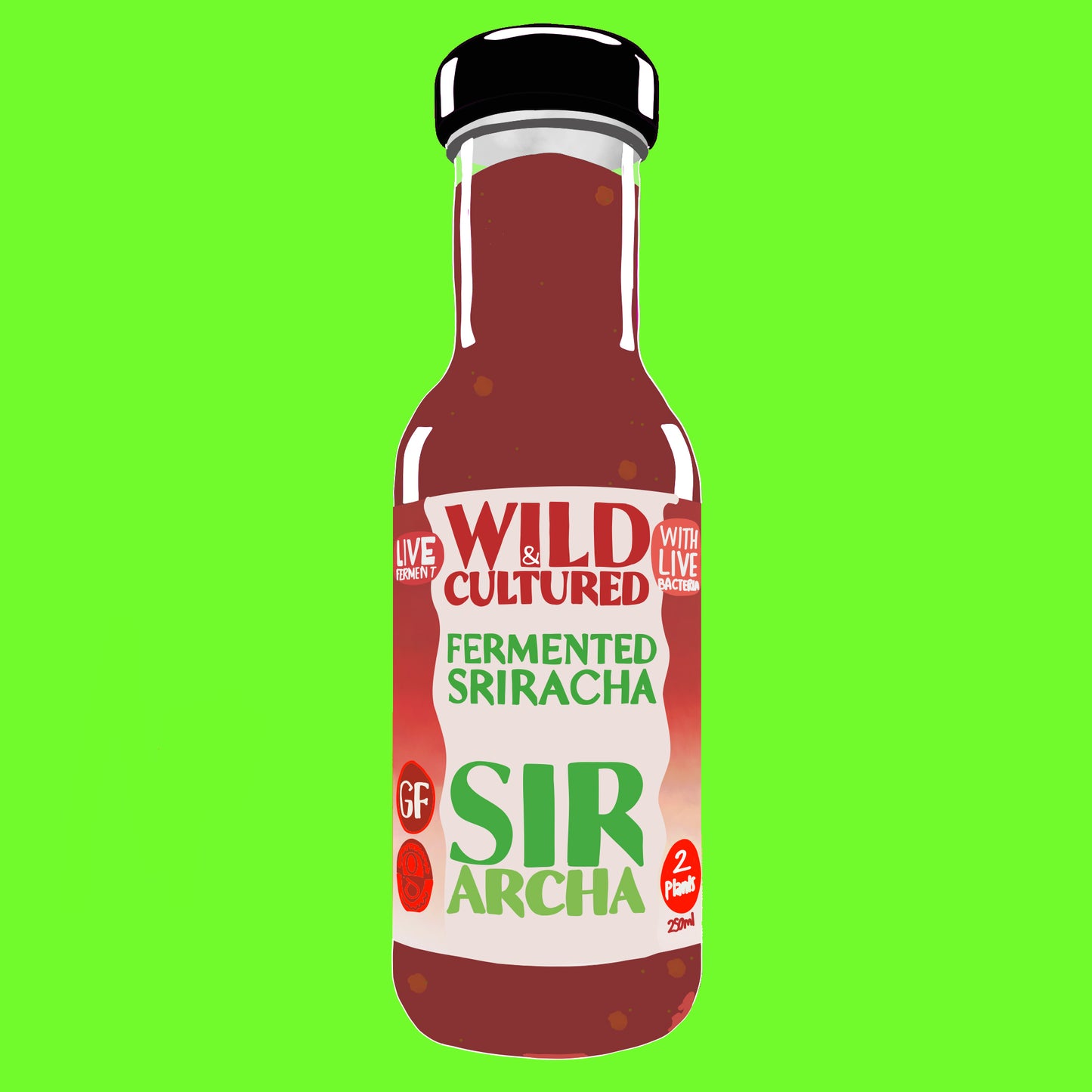 Organic fermented sriracha