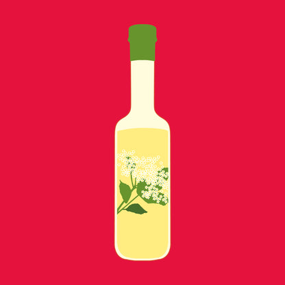 Biodynamic organic elderflower cordial