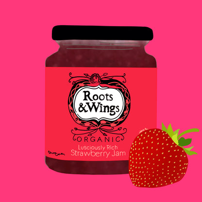 Organic strawberry jam