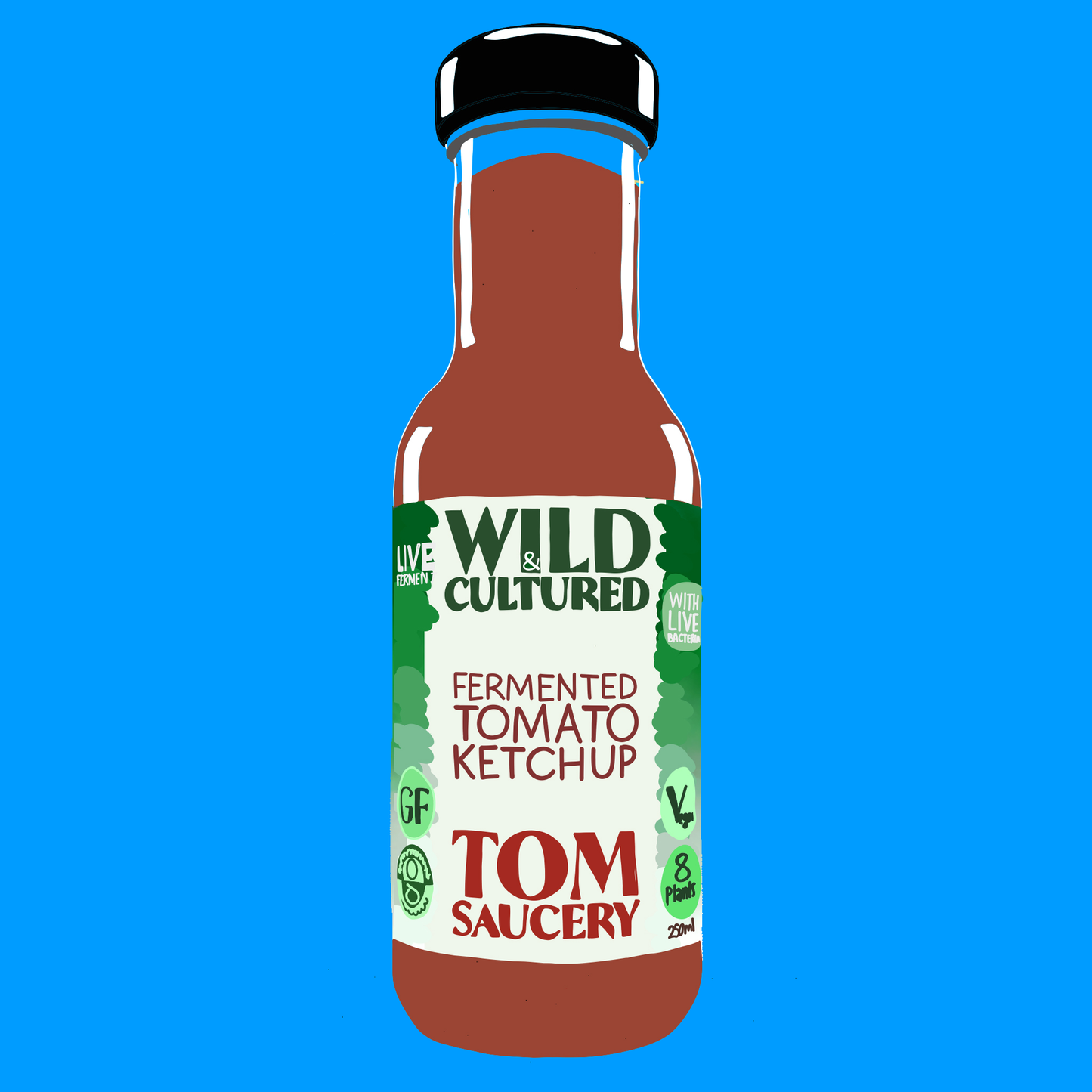 Organic fermented tomato ketchup
