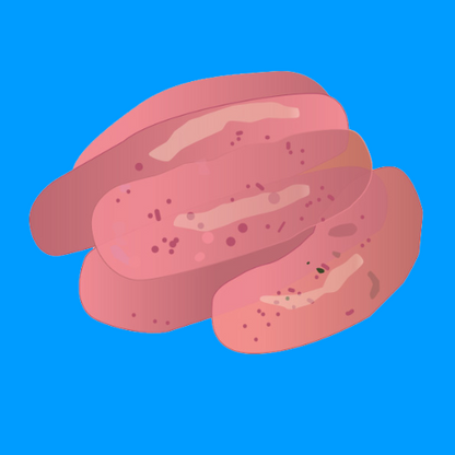 Organic pork sausages with black pepper