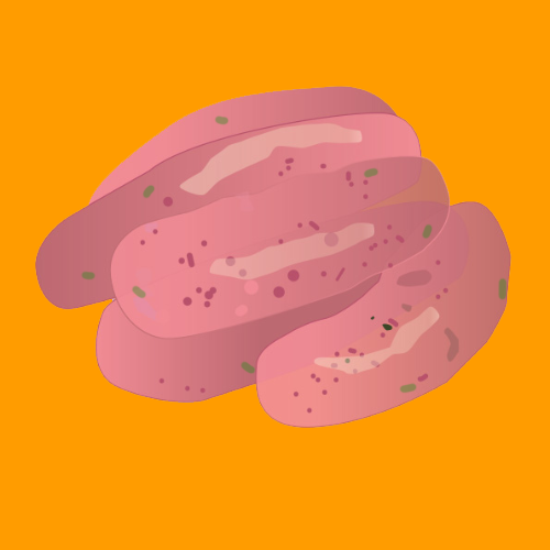 Organic pork, leek and mustard sausages