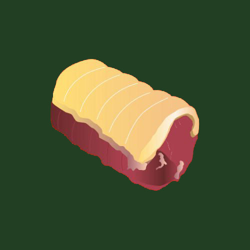 Christmas pasture fed organic rolled sirloin ++