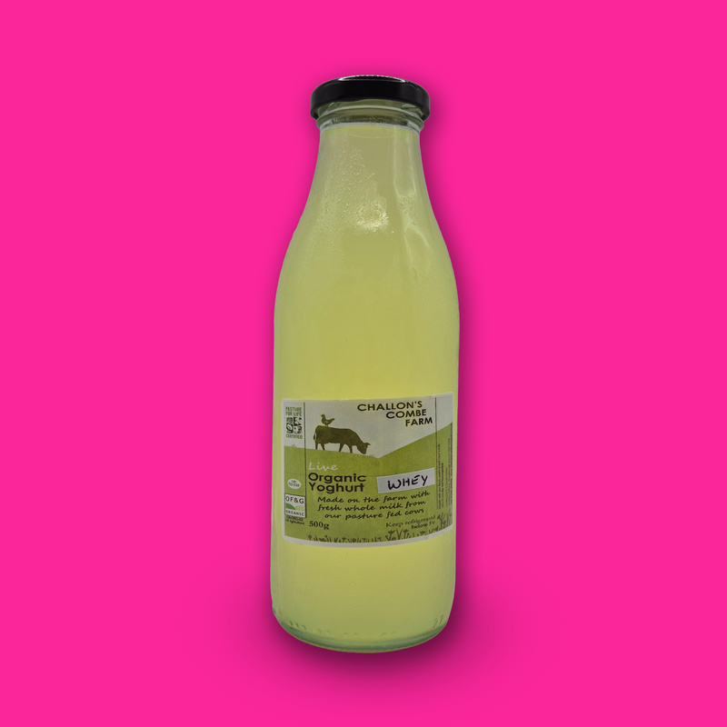 Pasture fed organic yoghurt whey
