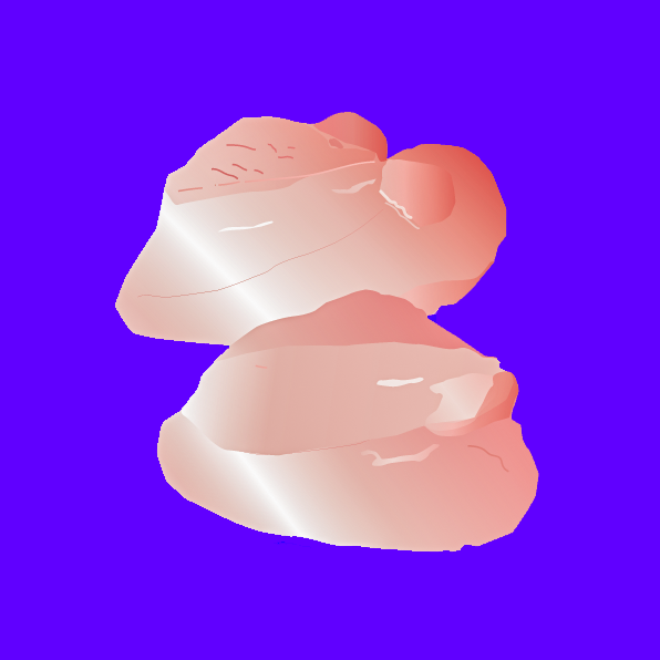 Pasture fed organic rose veal escalopes