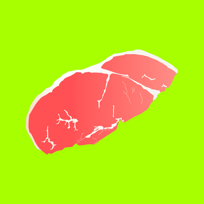 Pasture fed organic rose veal rump steaks