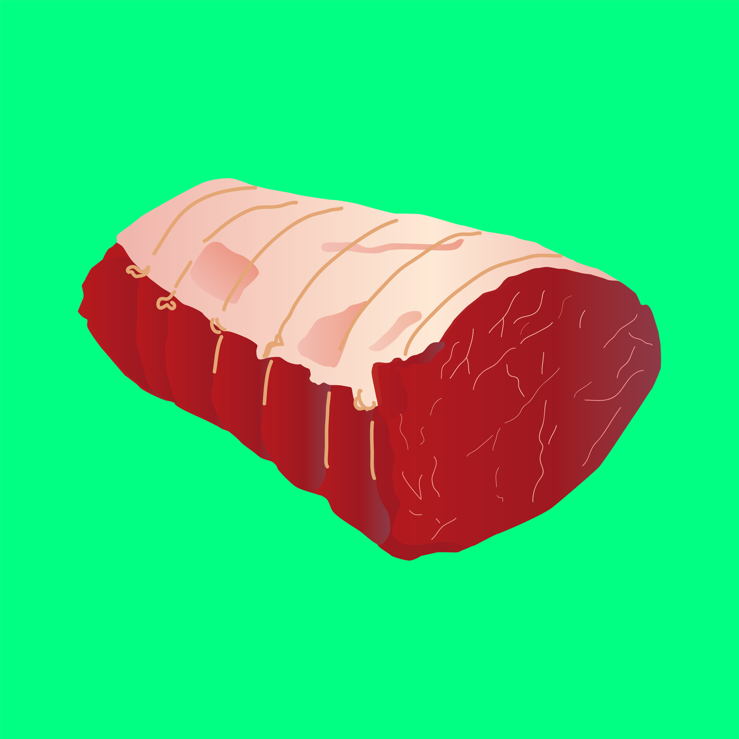 Pasture fed organic retired dairy topside joint