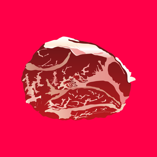 Pasture fed organic retired dairy chuck steak