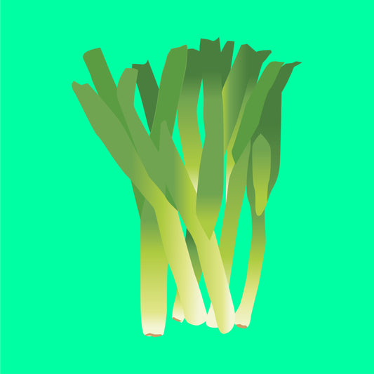 Organic baby leeks