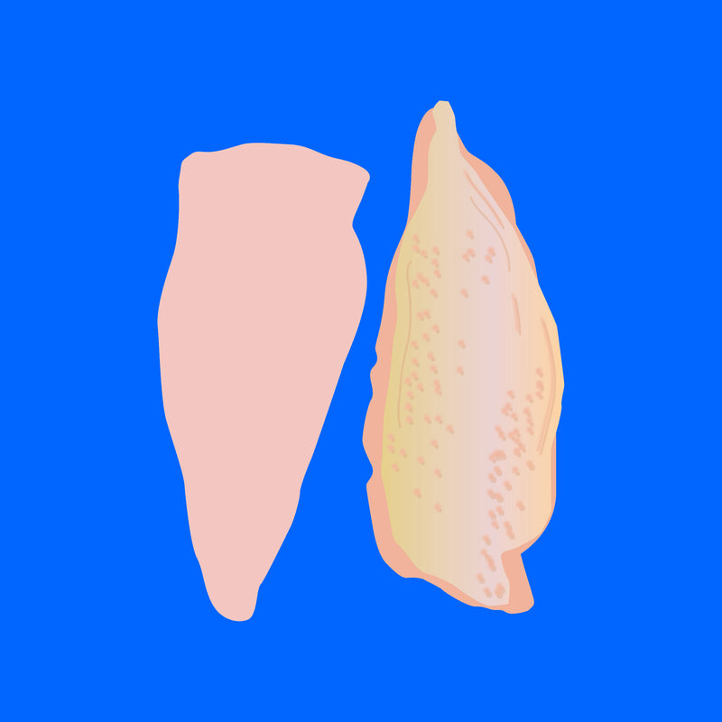 Frozen organic chicken breasts