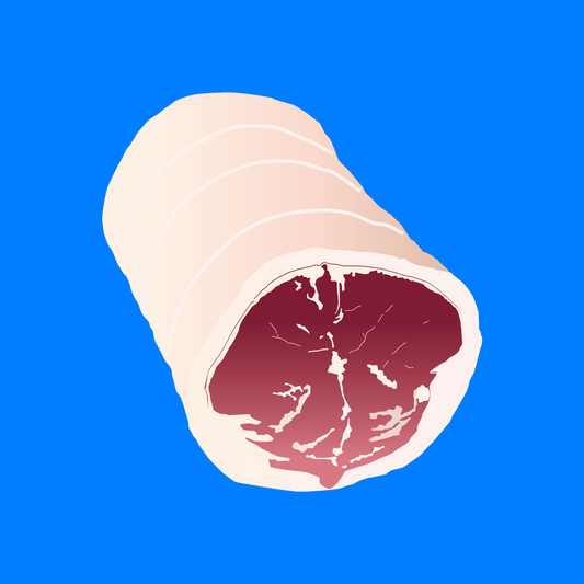 Pasture fed organic saddle of lamb