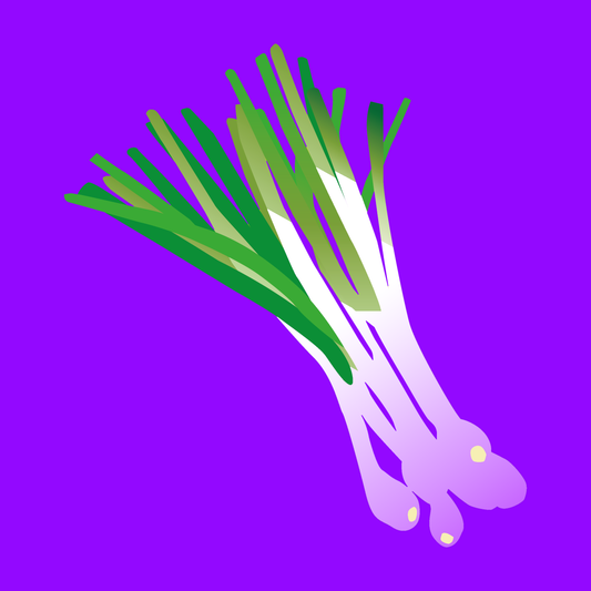 Organic red salad onions