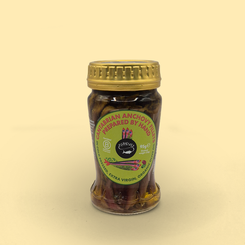 Anchovy fillets in organic extra virgin olive oil
