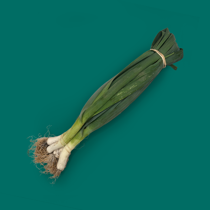 Organic baby leeks