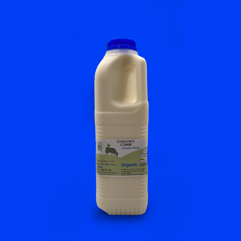 Pasture fed organic milk
