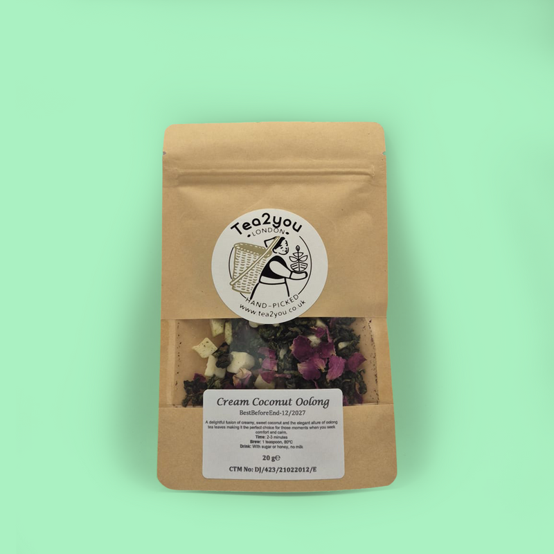 Cream coconut loose leaf tea