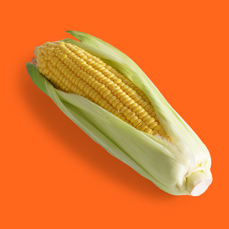 Organic corn on the cob
