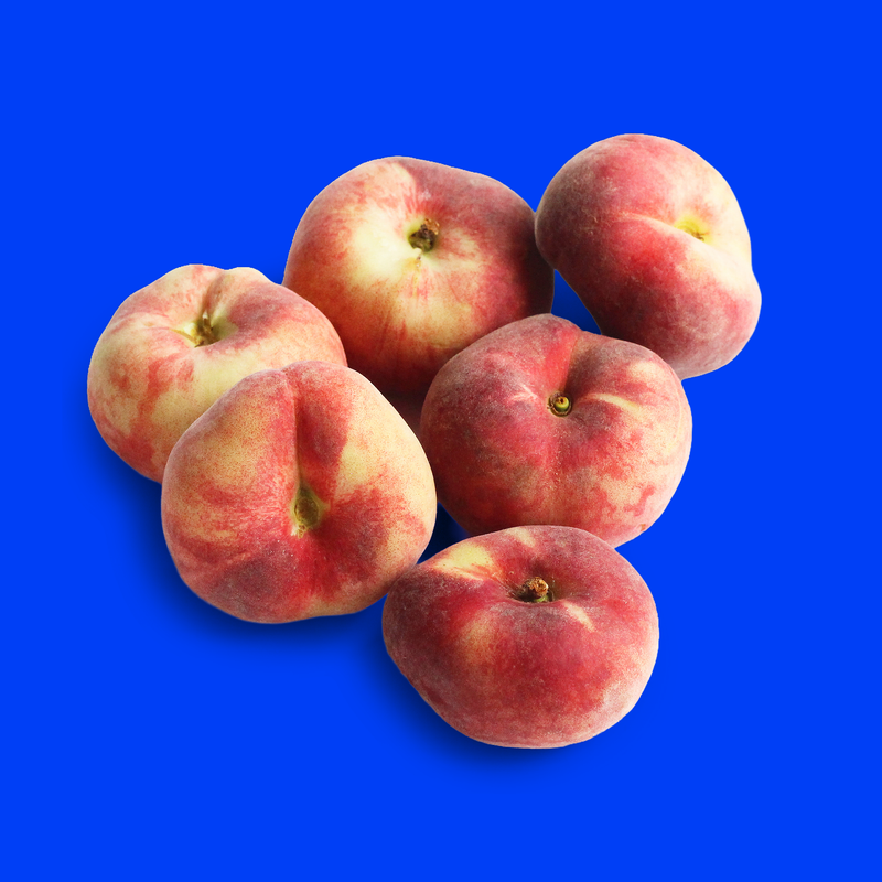 Organic French flat peaches