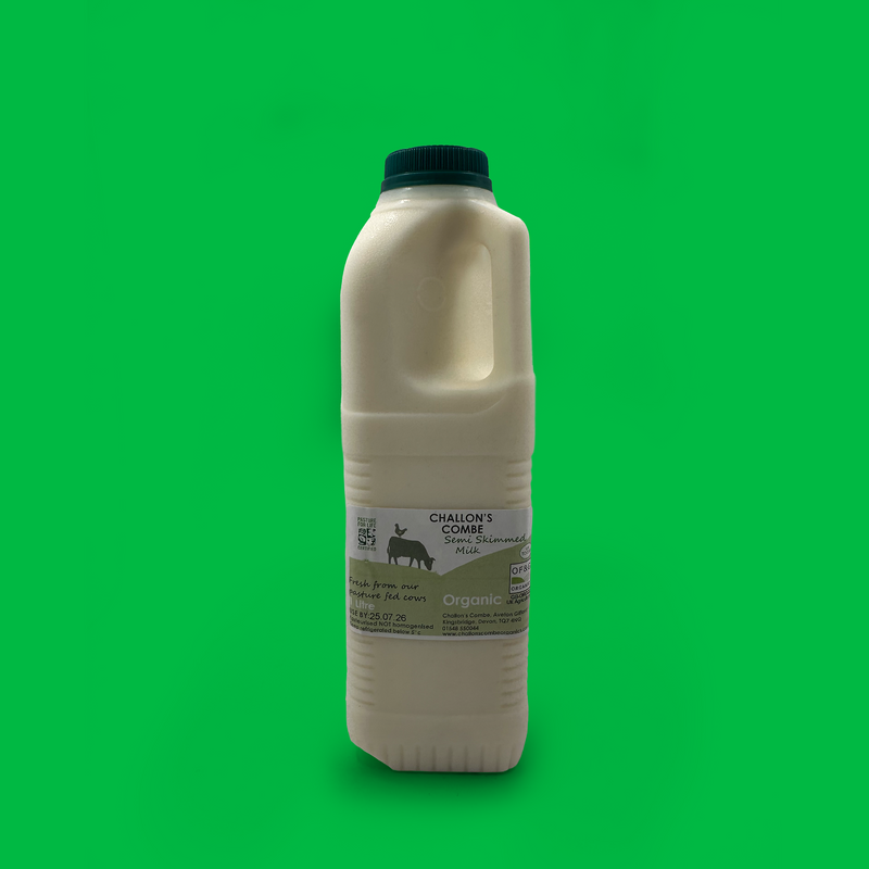 Pasture fed organic milk