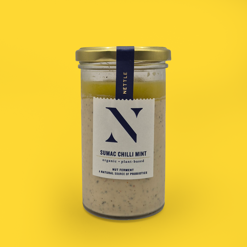 Organic fermented sumac cashew dip